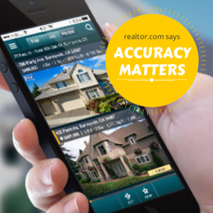 realtor.com says accuracy matters