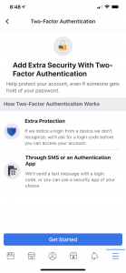 add two factor authentication - mobile