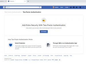 two factor authentication set up - desktop